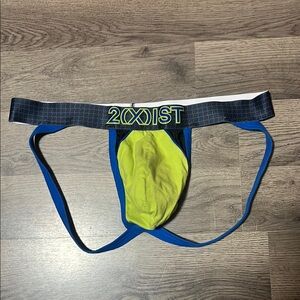 2xist Blue & Neon Yellow Jockstrap